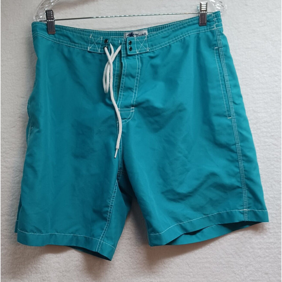 Trunks Surf‎ & Swim Co. Men's Large Turquoise Trunks - Picture 1 of 11